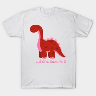 Adorasaurus (love heart dinosaur) T-Shirt